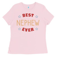 Bubblegum Pink Best nephew ever Ladies Tee - PixelFlow