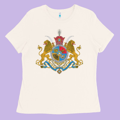 Iran Coat Of Arms Flag Souvenir Iranian Persian Ladies Tee Designed By Pixelflow