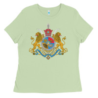 Matcha Iran Coat of arms Flag souvenir Iranian Persian Ladies Tee - PixelFlow
