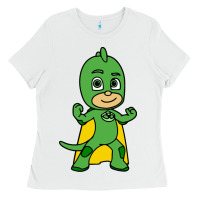 White gekko cat boy Ladies Tee - PixelFlow