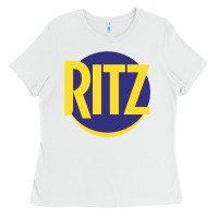 White ritz cracker Ladies Tee - PixelFlow