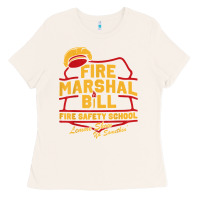 Bone fire marshal bill fire safety school funny firefighter t shirt Ladies Tee - PixelFlow