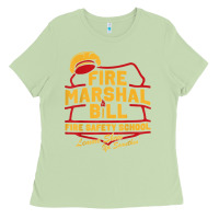 Fire Marshal Bill Fire Safety School Funny Firefighter T Shirt Ladies Tee | Teevron