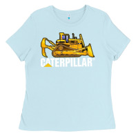 Baby Blue bulldozercat 2 Ladies Tee - PixelFlow