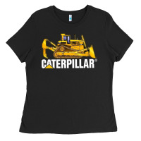 Black bulldozercat 2 Ladies Tee - PixelFlow