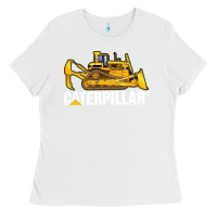 White bulldozercat 2 Ladies Tee - PixelFlow