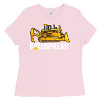 Bubblegum Pink bulldozercat 2 Ladies Tee - PixelFlow
