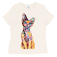 Bone Colorful Cat Ladies Tee - PixelFlow