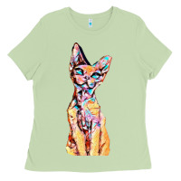 Matcha Colorful Cat Ladies Tee - PixelFlow