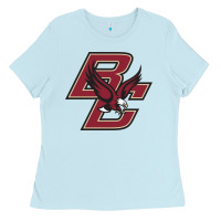 Baby Blue boston college eagl3s Ladies Tee - SnappyArt