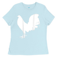 Baby Blue game fowl gallegos, rooster, chicken t shirt Ladies Tee - PixelFlow