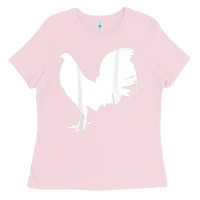 Bubblegum Pink game fowl gallegos, rooster, chicken t shirt Ladies Tee - PixelFlow