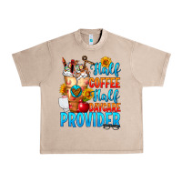 French Oak Half coffee half daycare provider Urban Heavy Tee - FaDigitalArtStudio