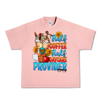 Salmon Half coffee half daycare provider Urban Heavy Tee - FaDigitalArtStudio