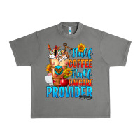 Half Coffee Half Daycare Provider Urban Heavy Tee | Teevron
