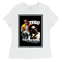 White tego calderon Ladies Tee - SnappyArt