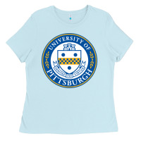 Baby Blue the-university-of-pittsburgh Ladies Tee - SnappyArt