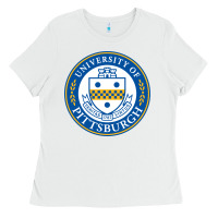 White the-university-of-pittsburgh Ladies Tee - SnappyArt