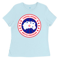 Baby Blue canada goose Ladies Tee - SnappyArt