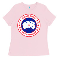Bubblegum Pink canada goose Ladies Tee - SnappyArt