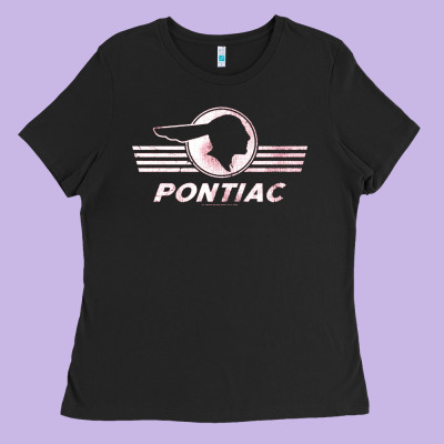 Pontiac Distressed Ladies Tee Designed By Snappyart