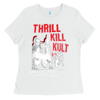 White Thrill Kill Kults, Thrill Kill Kults vintage, Thrill Kill Kults art, T Ladies Tee - SnappyArt