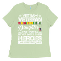 Matcha VietNam Veteran daughter Most People Never Meet Their Heroes Ladies Tee - SnappyArt