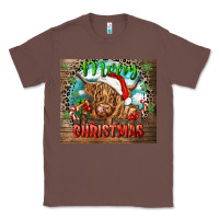 Chestnut merry christmas heifer cow Classic Tee - CowGirlArtShop