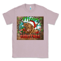 Lilac merry christmas heifer cow Classic Tee - CowGirlArtShop
