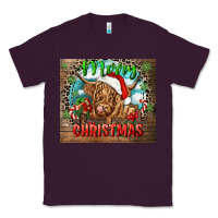 Plum merry christmas heifer cow Classic Tee - CowGirlArtShop