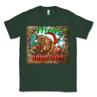 Sports Green merry christmas heifer cow Classic Tee - CowGirlArtShop