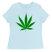 Baby Blue Weed Ladies Tee - SnappyArt