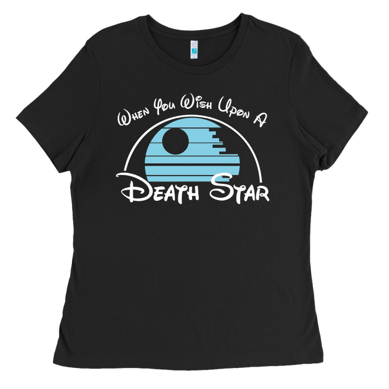 When You Wish Upon A Death Star Ladies Tee by SnappyArt | Teevron