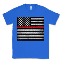 True Royal thin red line American flag metal floor Classic Tee - Artiststas