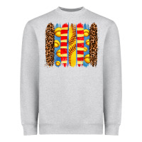 Heather Grey softball  brushstrokes Heavyweight Sweatshirt - AdoDesignShop