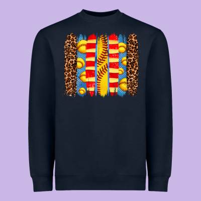 Softball  Brushstrokes Heavyweight Sweatshirt Designed By Adodesignshop