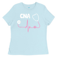 Baby Blue cna nurse t shirt Ladies Tee - SnappyArt