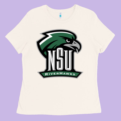 Northeastern State Riverhawks Ladies Tee Designed By Snappyart