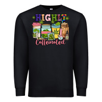 Black highly caffeinated Premium Sweatshirt - JahusDesignShop