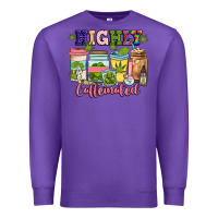 Purple highly caffeinated Premium Sweatshirt - JahusDesignShop