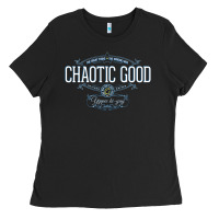 Black Chaotic Good Essential  Copy Ladies Tee - SnappyArt