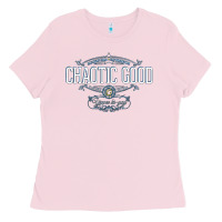 Bubblegum Pink Chaotic Good Essential  Copy Ladies Tee - SnappyArt