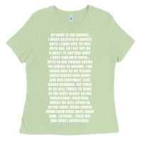 Matcha MY NAME IS ZAK BAGANS - GHOST ADVENTURES Ladies Tee - SnappyArt