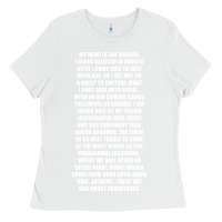 White MY NAME IS ZAK BAGANS - GHOST ADVENTURES Ladies Tee - SnappyArt