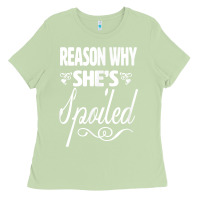 Matcha the reason she is spoiled couples matching set valentines t shirt Ladies Tee - SnappyArt