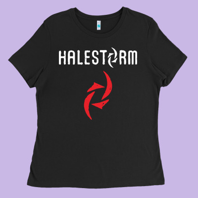 Halestorm Black Ladies Tee Designed By Snappyart