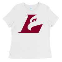 White UW-La Crosse maroon Ladies Tee - SnappyArt