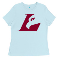 Baby Blue UW-La Crosse maroon Ladies Tee - SnappyArt