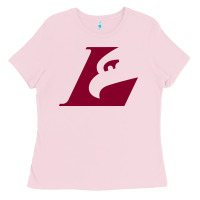 Bubblegum Pink UW-La Crosse maroon Ladies Tee - SnappyArt
