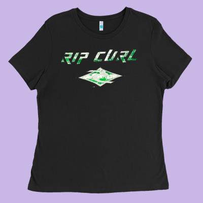 Rip Curl, Rip, Curl, The Rip Curl, Rip Curl Vintage, Rip Curl Art, Rip Ladies Tee Designed By Snappyart
